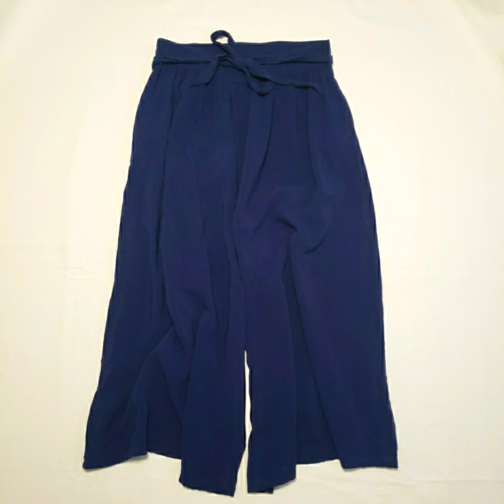 ModCloth Women's Wide Leg Cobalt Blue Culott Pants Size Medium